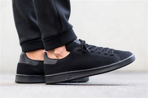 adidas stan smith primeknit black